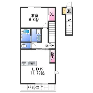 グランニエル【2階】の間取り