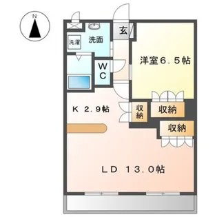 グレイスコート N’s【1階】の間取り