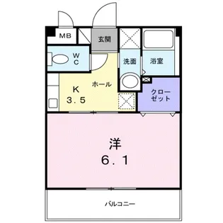 プランドール【1階】の間取り