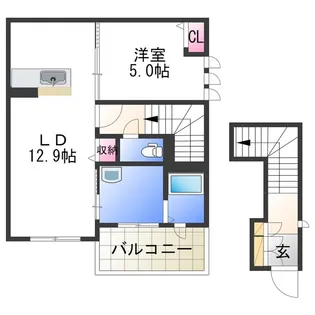 シャーメゾン堀止【2階】の間取り