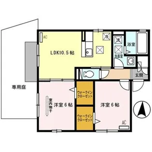 リアン・太田【1階】の間取り
