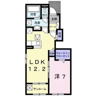 ハーモニー紀の川 Ⅱ【1階】の間取り