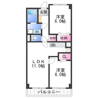 レフィナード吹上【2階】の間取り