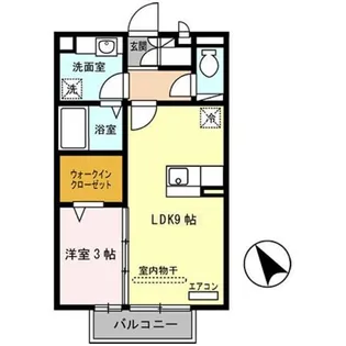 フィオーレ野崎Ⅱ【2階】の間取り
