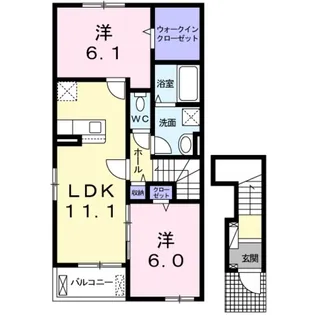 グローリーメゾン【2階】の間取り