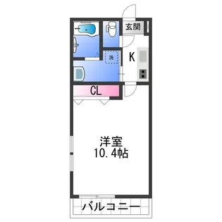 フジパレス城北Ⅰ番館【1階】の間取り