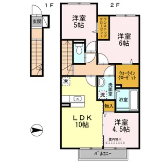 メゾン・モンテリベールⅥ【2階】の間取り