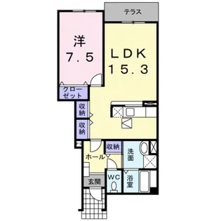 オレンジハウス【102号室】の間取り