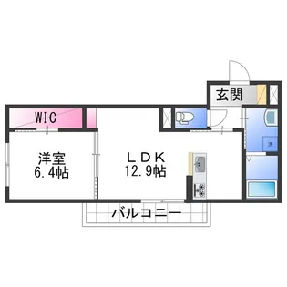 ベレオ寺町通り【1階】の間取り