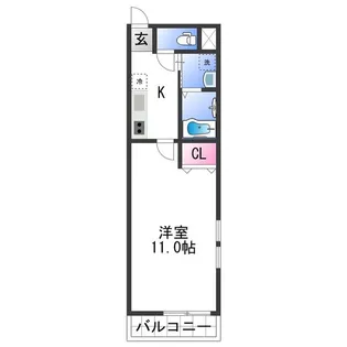 フジパレス市駅東Ⅴ番館【3階】の間取り