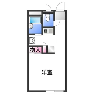 レオパレス壱番館【2階】の間取り