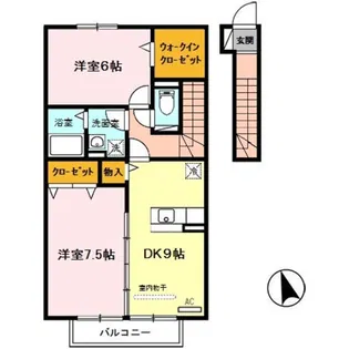 グランモア ミヤビ【2階】の間取り