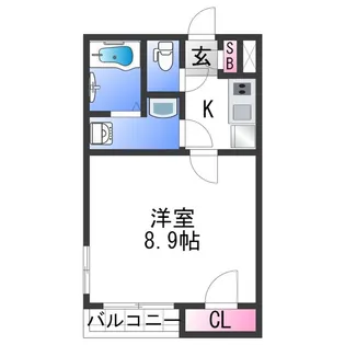 クレイノ花【2階】の間取り