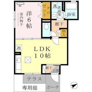 ディアコート・Ⅰ B棟【1階】の間取り