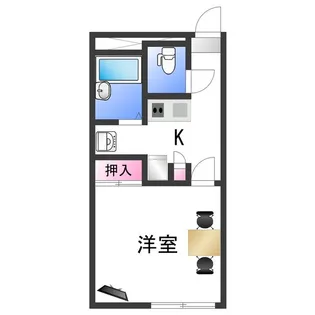 レオパレスロイヤル【2階】の間取り