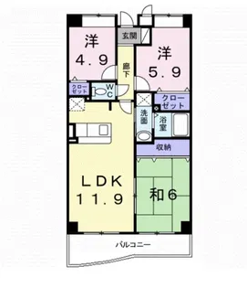 エターナルフォレスト【3階】の間取り
