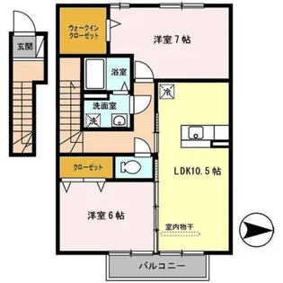 セジュール岡崎【2階】の間取り