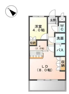 ディアベルジュ【2階】の間取り