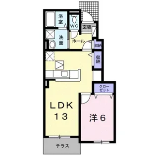 メゾン桜坂Ⅰ【1階】の間取り