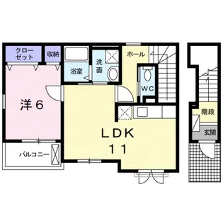 ケーズコート Ⅲ【2階】の間取り