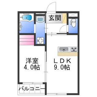 イニージア桜台【1階】の間取り