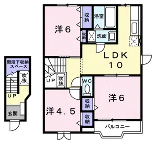 ラフィーネ関戸【2階】の間取り