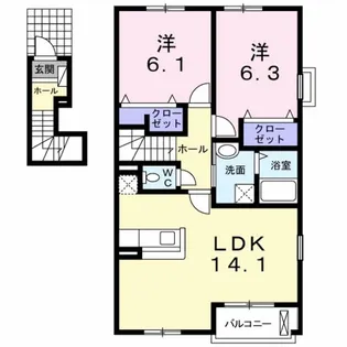 サンレミ・ブーケ・アイ【2階】の間取り