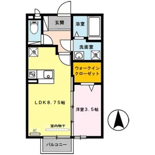 グランディールⅡ【1階】の間取り