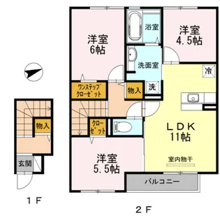Y‘sコトブキ【2階】の間取り