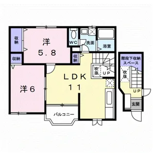 メゾンドーレⅢ【2階】の間取り