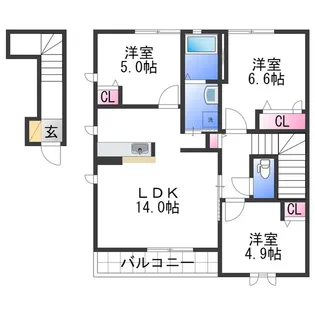 シャーメゾン幸輝【2階】の間取り