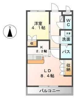 SUN PATIO Ⅲ【2階】の間取り