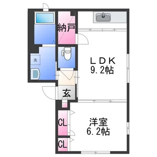 シャーメゾン黒江【1階】の間取り