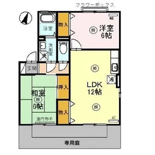 グレースKOA【1階】の間取り