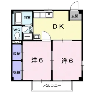 サンフィールド【2階】の間取り