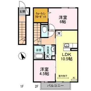 グランシャリオ加納【2階】の間取り