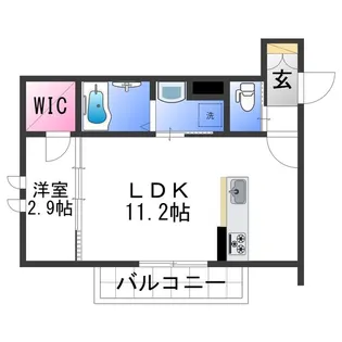 ベレオ鷺ノ森【3階】の間取り