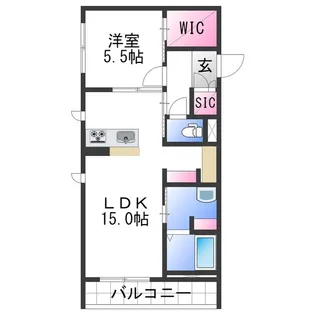 Reo【3階】の間取り