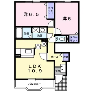 それいゆ東小二里【1階】の間取り