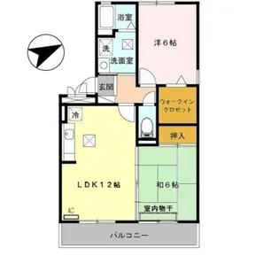 ファースト西浜【1階】の間取り