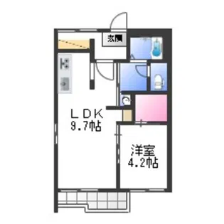 タウニィ浜代Ⅱ【2階】の間取り
