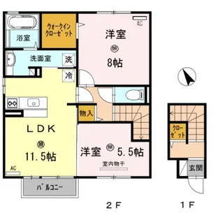 アズーロ寿【2階】の間取り