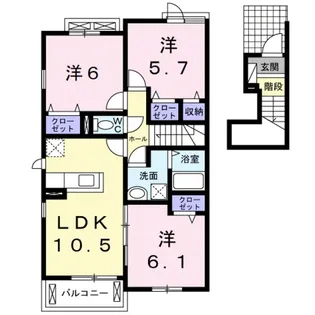 シエル・エトワレ【2階】の間取り