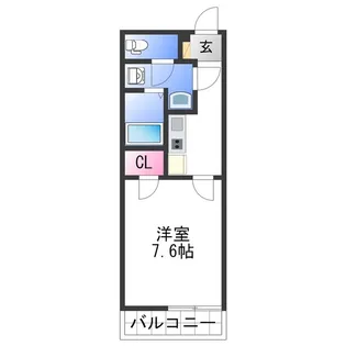 クレイノエスパース【2階】の間取り