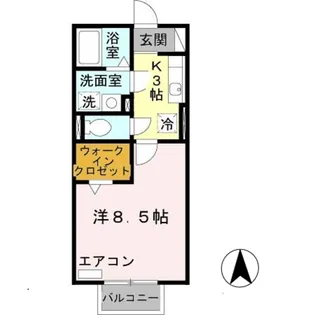 シエスタ学園南【2階】の間取り