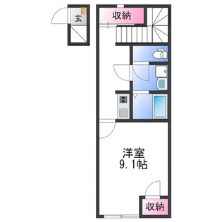 1Kの間取り画像