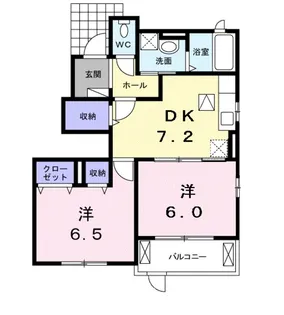 サンリット葵町【1階】の間取り