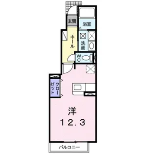 イリーデ西浜【1階】の間取り