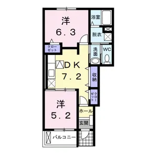 プランドール 2【1階】の間取り
