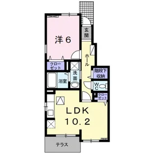 シャン・ノールⅩⅡ【1階】の間取り